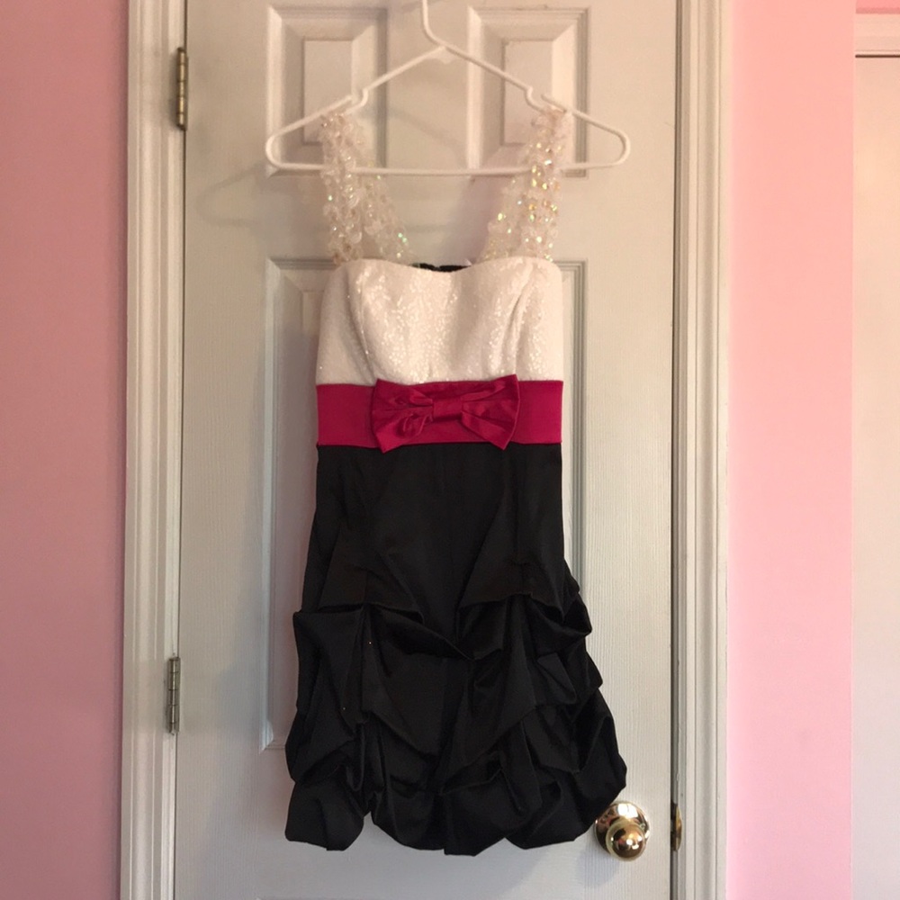 Black and white dress